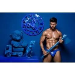 Modus Vivendi Jockstrap VIRAL VINYL Bleu -FÉMINITÉS boutique jockstrap viral vinyl bleu 3