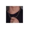 Malejewels Joint O-Link Chain Punk Style Necklace M Collier