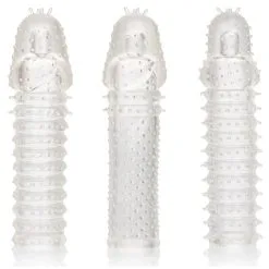 CalExotics Kit 3 Gaines De Pénis Texturées RIBBED EXTEND 14 X 4cm