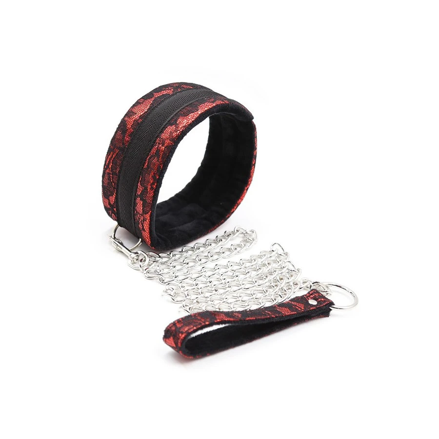 Generique Kit Bondage Collier + Menottes Rouge 2 Generique Kit Bondage Collier + Menottes Rouge – Image 2