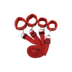 Generique Kit Bondage Pour Le Lit Rouge
