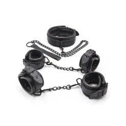 Generique Kit Collier + Menottes Noir