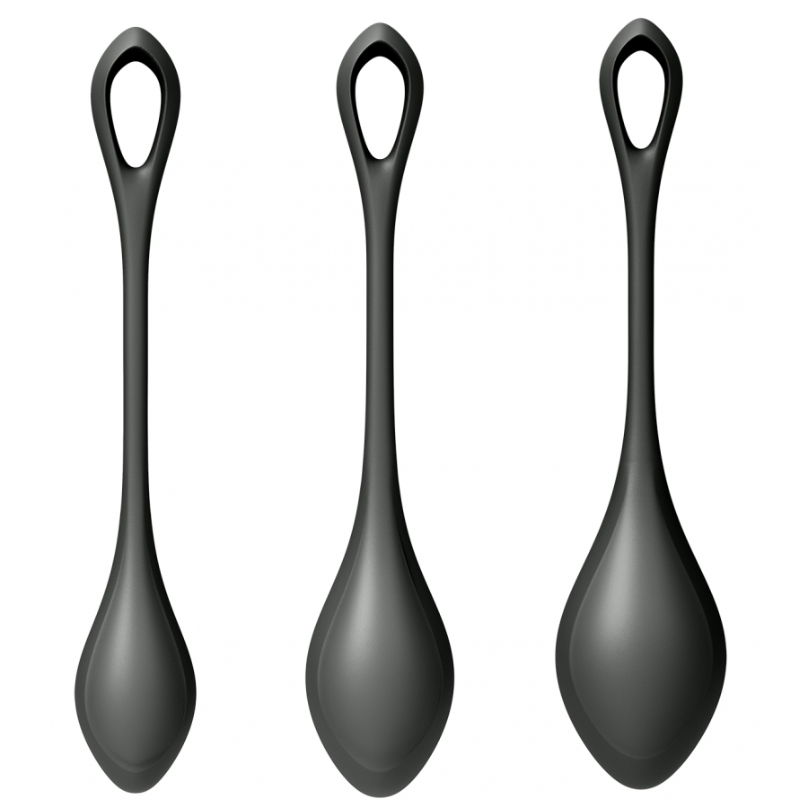 Satisfyer Kit D'entraînement Boules De Geisha YONI POWER 2 Noir 4 Satisfyer Kit D'entraînement Boules De Geisha YONI POWER 2 Noir – Image 4