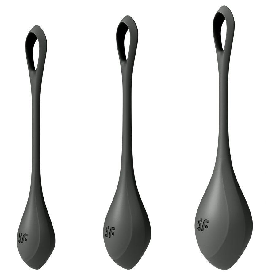 Satisfyer Kit D'entraînement Boules De Geisha YONI POWER 2 Noir 1 Satisfyer Kit D'entraînement Boules De Geisha YONI POWER 2 Noir