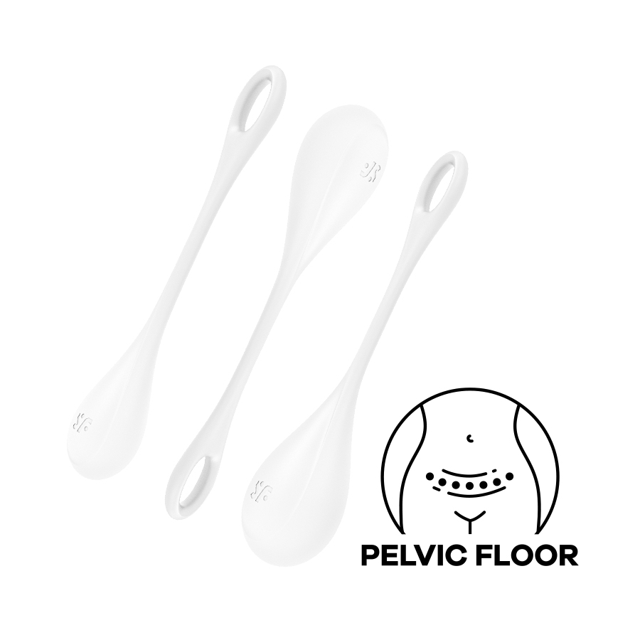 Satisfyer Kit D'entraînement YONI POWER 1 Blanc 1 Satisfyer Kit D'entraînement YONI POWER 1 Blanc
