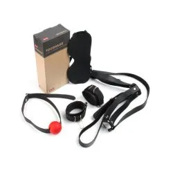 Generique Kit D'Initiation BDSM OBEDIENCE 4 Pièces Noir 3 Generique Kit D'Initiation BDSM OBEDIENCE 4 Pièces Noir -FÉMINITÉS boutique kit d initiation bdsm obedience 4 pieces noir 1