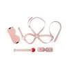 KinkHarness Kit D'Initiation BDSM OBEDIENCE 4 Pièces Rose
