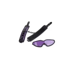 Generique Kit Menottes Et Masque Noir - Violet -FÉMINITÉS boutique kit menottes et masque noir violet 6