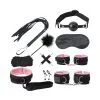 Generique Kit SM Bondage 10 Pièces Noir-Rose
