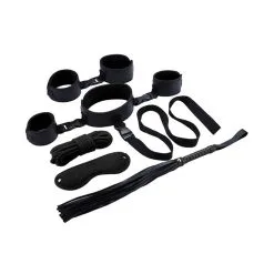 Generique Kit SM Bondage Néoprène 6 Pièces Noir