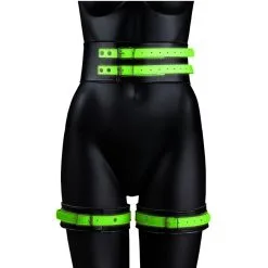 Ouch! Glow Kit SM Ceinture Et Menottes Phosphorescentes GLOW RESTRAINT