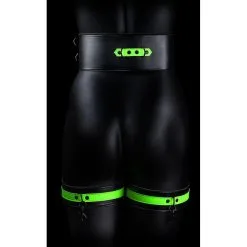 Ouch! Glow Kit SM Ceinture Et Menottes Phosphorescentes GLOW RESTRAINT -FÉMINITÉS boutique kit sm ceinture et menottes phosphorescentes glow restraint 4