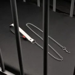 The Red Laisse Avec Poignée En Cuir 1m Blanc -FÉMINITÉS boutique laisse avec poignee en cuir 1m blanc 3