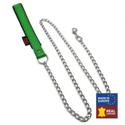 The Red Laisse Avec Poignée En Cuir 1m Vert