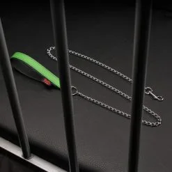 The Red Laisse Avec Poignée En Cuir 1m Vert -FÉMINITÉS boutique laisse avec poignee en cuir 1m vert 4