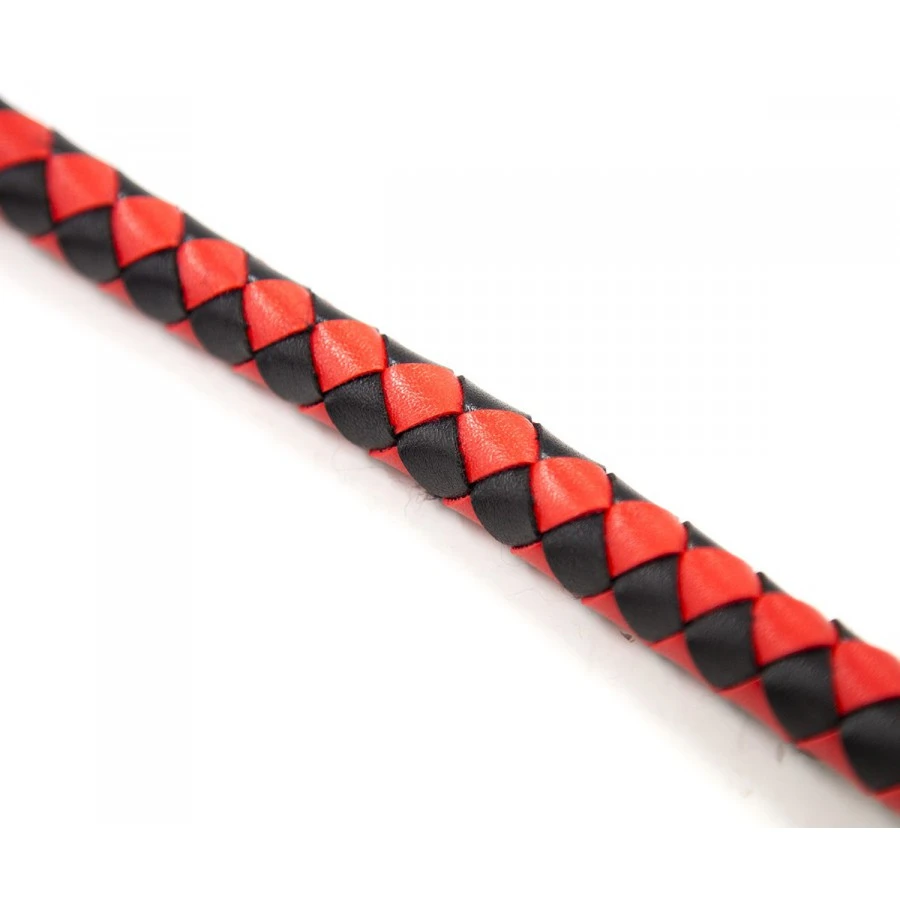 Kiotos Long Fouet WHIP DUO 190cm Noir-Rouge 2 Kiotos Long Fouet WHIP DUO 190cm Noir-Rouge – Image 2