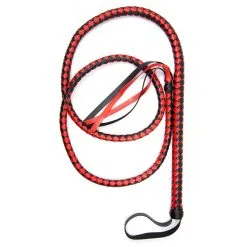 Kiotos Long Fouet WHIP DUO 190cm Noir-Rouge