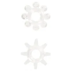 ToyJoy Manpower Lot De 2 Mini Cockrings STRETCHY RINGS Transparents