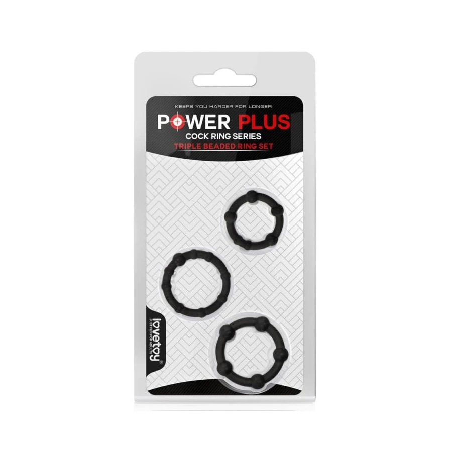 Lovetoy Lot De 3 Cockrings Mini Noir 2 Lovetoy Lot De 3 Cockrings Mini Noir – Image 2