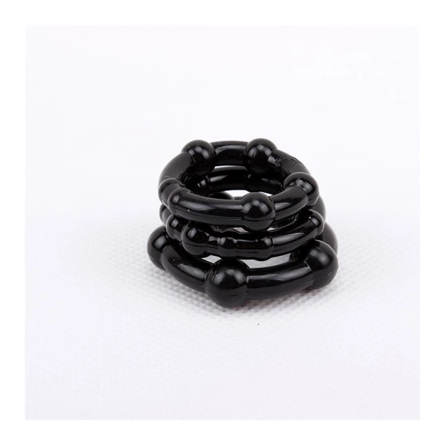 Lovetoy Lot De 3 Cockrings Mini Noir 3 Lovetoy Lot De 3 Cockrings Mini Noir – Image 3