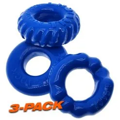 Lot De 3 Cockrings Oxballs BONEMAKER Bleu 7 Lot De 3 Cockrings Oxballs BONEMAKER Bleu -FÉMINITÉS boutique lot de 3 cockrings oxballs bonemaker bleu 2