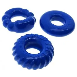 Lot De 3 Cockrings Oxballs BONEMAKER Bleu 9 Lot De 3 Cockrings Oxballs BONEMAKER Bleu -FÉMINITÉS boutique lot de 3 cockrings oxballs bonemaker bleu 4