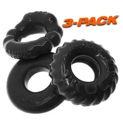 Lot De 3 Cockrings Oxballs BONEMAKER Noirs 7 Lot De 3 Cockrings Oxballs BONEMAKER Noirs -FÉMINITÉS boutique lot de 3 cockrings oxballs bonemaker noirs 2