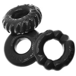 Lot De 3 Cockrings Oxballs BONEMAKER Noirs 8 Lot De 3 Cockrings Oxballs BONEMAKER Noirs -FÉMINITÉS boutique lot de 3 cockrings oxballs bonemaker noirs 3