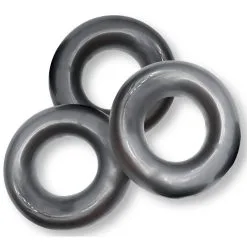 Lot De 3 Cockrings Oxballs FAT WILLY Gris -FÉMINITÉS boutique lot de 3 cockrings oxballs fat willy gris 2