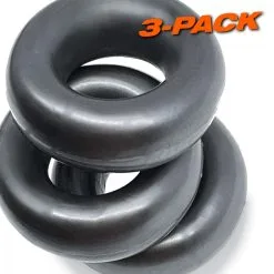 Lot De 3 Cockrings Oxballs FAT WILLY Gris -FÉMINITÉS boutique lot de 3 cockrings oxballs fat willy gris 3