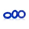 Lot De 3 Cockrings Oxballs WILLY RINGS Bleu