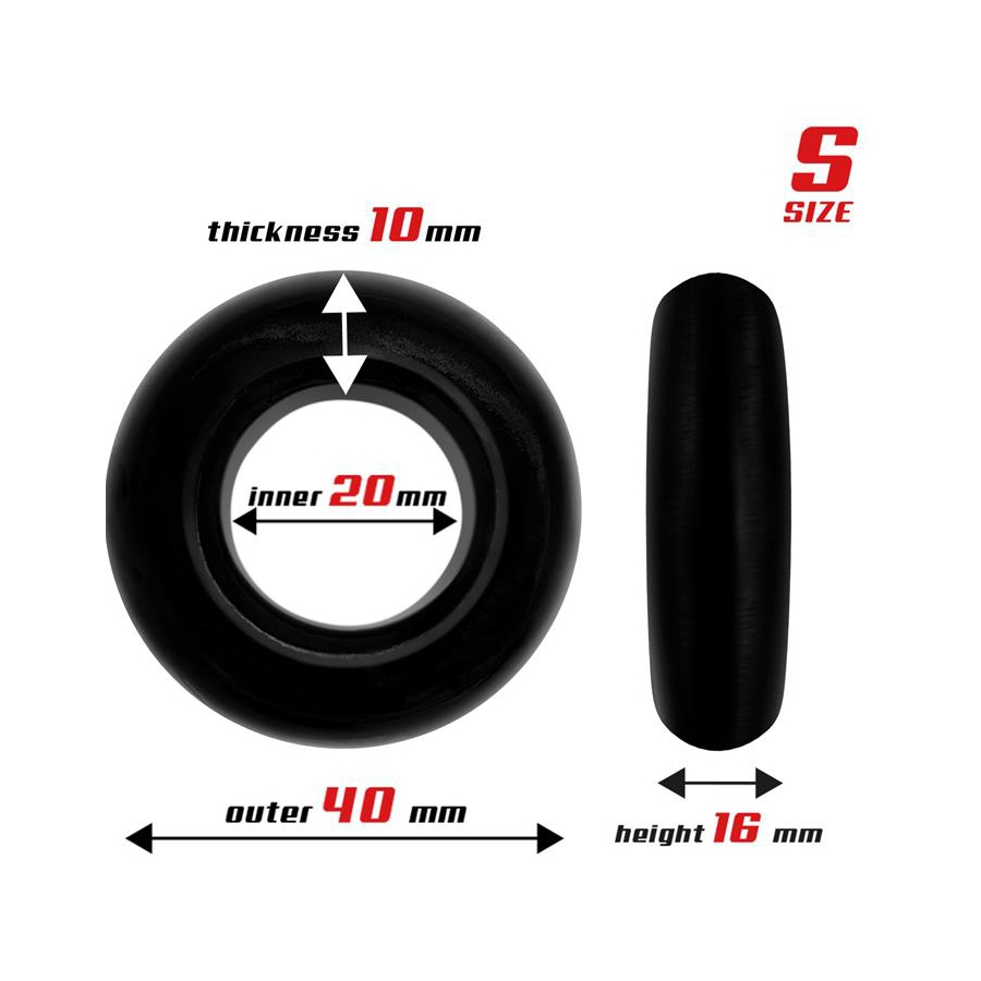 Beast Rings Lot De 3 Cockrings Souples BEAST Noirs 3 Beast Rings Lot De 3 Cockrings Souples BEAST Noirs – Image 3