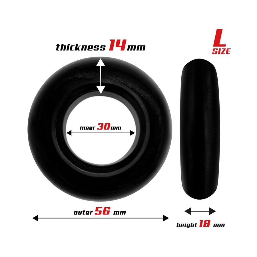 Beast Rings Lot De 3 Cockrings Souples BEAST Noirs 5 Beast Rings Lot De 3 Cockrings Souples BEAST Noirs – Image 5