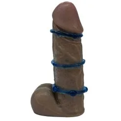 Rude Rider Lot De 3 Mini Cockrings Flexibles Bleus 6 Rude Rider Lot De 3 Mini Cockrings Flexibles Bleus -FÉMINITÉS boutique lot de 3 mini cockrings flexibles bleus 2