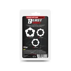 Beast Rings Lot De 3 Mini Cockrings Souples BEADED SET Transparents -FÉMINITÉS boutique lot de 3 mini cockrings souples beaded set transparents 3