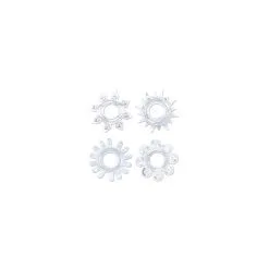 Get Lock Lot De 4 Cockrings Souples RING STARS Transparents