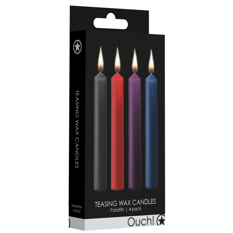 Ouch! Lot De 4 Mini Bougies SM WAX Multicolore 2 Ouch! Lot De 4 Mini Bougies SM WAX Multicolore – Image 2