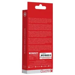 Ouch! Lot De 4 Mini Bougies SM WAX Rouge -FÉMINITÉS boutique lot de 4 mini bougies sm wax rouge 3