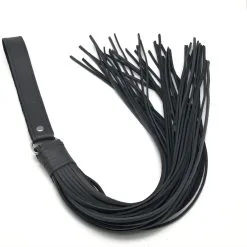 The Red Martinet En Cuir 46 Brins Avec Poignée 75cm -FÉMINITÉS boutique martinet en cuir 46 brins avec poignee 75cm 3