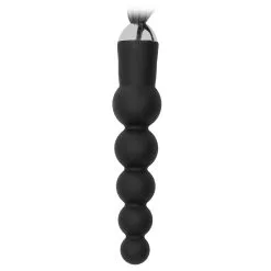 Ouch! Martinet-Gode BLACK WHIP Beads 15 X 4 Cm -FÉMINITÉS boutique martinet gode black whip beads 15 x 4 cm 2