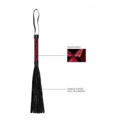 Ouch! Luxury Martinet LUXURY Rouge -FÉMINITÉS boutique martinet luxury rouge 2
