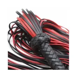 Correct Me Martinet Sm LOFY WHIP 65cm Noir-Rouge -FÉMINITÉS boutique martinet sm lofy whip 65cm noir rouge 3