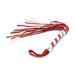 Correct Me Martinet SPANKY 48cm Rouge-Blanc -FÉMINITÉS boutique martinet spanky 48cm rouge blanc 2