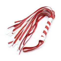 Correct Me Martinet SPANKY 48cm Rouge-Blanc -FÉMINITÉS boutique martinet spanky 48cm rouge blanc 3