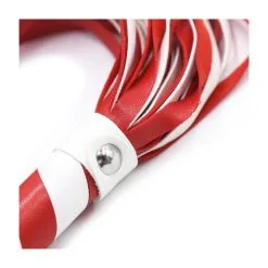 Correct Me Martinet SPANKY 48cm Rouge-Blanc -FÉMINITÉS boutique martinet spanky 48cm rouge blanc 5