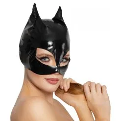 Black Level Masque Chat En Vinyle CAT MASK Noir 6 Black Level Masque Chat En Vinyle CAT MASK Noir -FÉMINITÉS boutique masque chat en vinyle cat mask noir 2