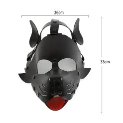 Kinky Puppy Masque DOG PUP Noir 14 Kinky Puppy Masque DOG PUP Noir -FÉMINITÉS boutique masque dog pup noir 5