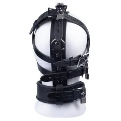 The Red Masque En Cuir Pour Esclave -FÉMINITÉS boutique masque en cuir pour esclave 4