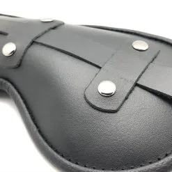 The Red Masque En Cuir Rembourré BLING UP Noir -FÉMINITÉS boutique masque en cuir rembourre bling up noir 5