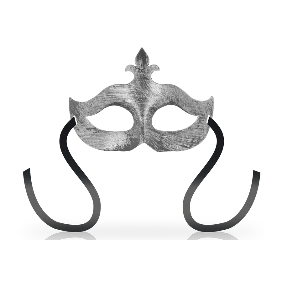 Masque OHMAMA Fleur De Lys Argent 1 Masque OHMAMA Fleur De Lys Argent